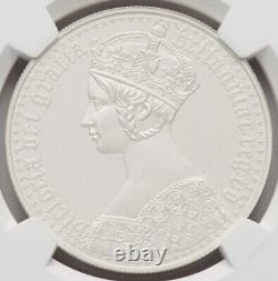1 Oz NGC PF70 Matte 2021 Alderney Gothic Crown Victoria Coin, UK Britain England