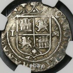 1542 NGC XF 40 Mexico 1 Real Carlos & Joanna Silver Coin (19080501D)