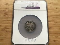 1626 AUSTRIAN SILVER 2 THALER WEDDING OF LEOPLD & CLAUDIA NGC XF Details