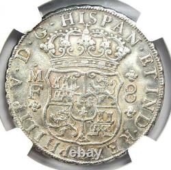 1744-MO Mexico Pillar Dollar 8 Reales Coin (8R) Certified NGC AU Details