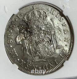 1787 Lima Peru 8 Reales Silver Coin With Chinese Chopmark Ngc