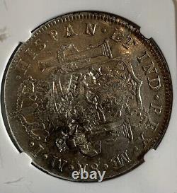 1787 Lima Peru 8 Reales Silver Coin With Chinese Chopmark Ngc