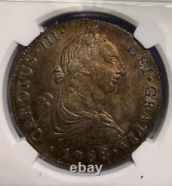 1788 Lima Ij Peru 8r Silver Coin Ngc Unc