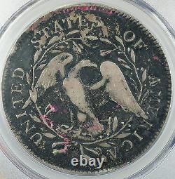1795 2 Leaves Flowing Hair Silver Dollar Coin B-1, BB-21 PCGS VF Details