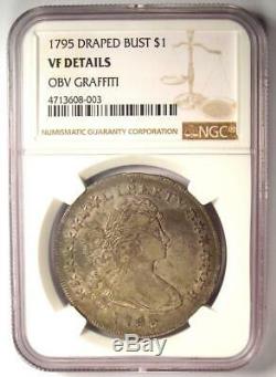 1795 Draped Bust Silver Dollar ($1 Coin, Small Eagle) Certified NGC VF Details