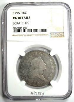 1795 Flowing Hair Bust Half Dollar 50C Certified NGC VG Details Rare Coin