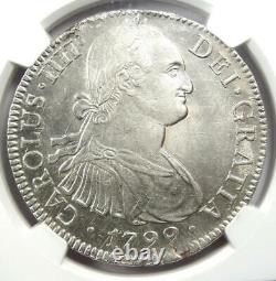 1799-MO Mexico Charles IV 8 Reales Coin (8R) Certified NGC AU58 Rare