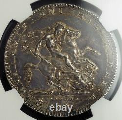 1820, Great Britain, George III. Silver Crown (British Dollar) Coin. NGC AU-58