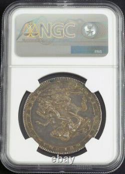 1820, Great Britain, George III. Silver Crown (British Dollar) Coin. NGC AU-58