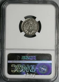 1835 NGC AU Det Brazil 100 Reis Less Than 7700 Silver Coins Minted (21082203C)