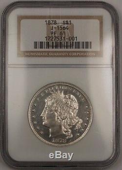 1878 Proof Silver $1 Goloid Metric Dollar Pattern Coin J-1564 NGC PF-61 WW