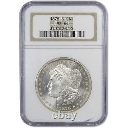 1878 S Morgan Dollar MS 64 NGC 90% Silver $1 Uncirculated US Coin Collectible