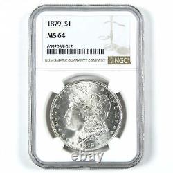 1879 Morgan Dollar MS 64 NGC Silver $1 Uncirculated Coin SKUI14786