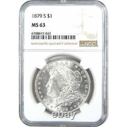 1879 S Morgan Dollar MS 63 NGC Silver $1 Uncirculated Coin SKUI15824