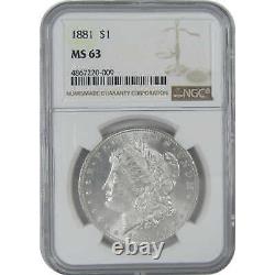 1881 Morgan Dollar MS 63 NGC Silver $1 Uncirculated Coin SKUI16487