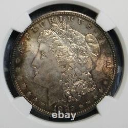 1882-s Morgan Silver Dollar Ngc Ms64 Toned Collector Coin. Free Shipping