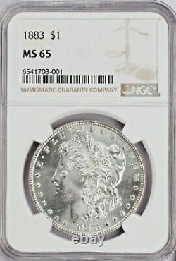 1883 Silver Morgan Dollar NGC MS65. Beautiful Luster. Free Shipping