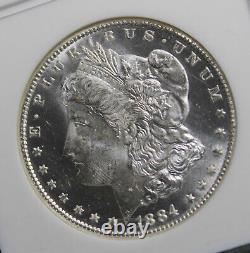 1884-cc Morgan Silver Dollar Ngc Ms 64 Dpl Collector Coin Free Shipping