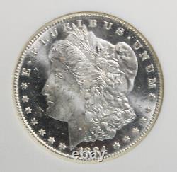 1884-cc Morgan Silver Dollar Ngc Ms 64 Dpl Collector Coin Free Shipping
