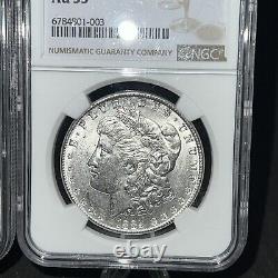 1889 Morgan Dollar Ngc AU 55 Over A Century Old Coin 90% Silver? (2) Coins