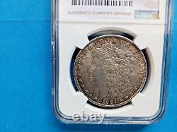 1891 Morgan Silver Dollar $1 NGC AU55