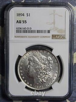 1894 Morgan Silver Dollar Ngc Au 55 Collector Coin Free Shipping