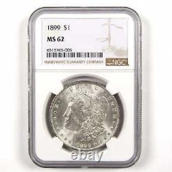 1899 Morgan Dollar MS 62 NGC Silver $1 Uncirculated Coin SKUI11723