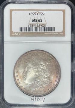 1899-o Morgan Silver Dollarngc Ms 65 Beautiful Coin Ref#68-021