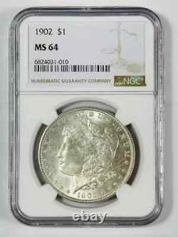 1902 P Morgan Silver Dollar NGC MS-64 White coin