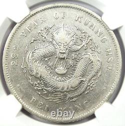 1903 China Chihli Dragon Silver Dollar $1 Coin YR-29 Certified NGC AU Details