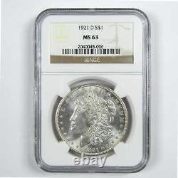 1921 D Morgan Dollar MS 63 NGC Silver $1 Uncirculated Coin SKUCPC7907