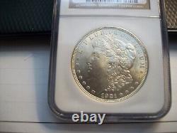 1921 P Morgan Silver Dollar Ngc Ms65 -bright White Coin