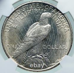 1922 USA United States Coin LIBERTY EAGLE Vintage Silver PEACE DOLLAR NGC i87395