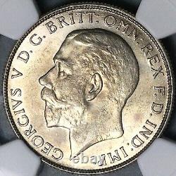 1926 NGC MS 63 Florin George V Great Britain 2 Shillings Silver Coin (24060602C)