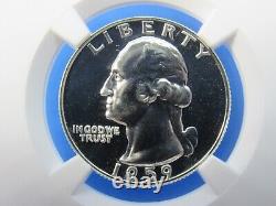 1955 to 1964 P, 10-Coin Set, Washington Quarters NGC Pf 69 Beautiful Set #1