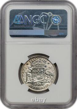 1963 Australia 2 Shillings Ngc Ms 65 Silver Proof Unc 5 Graded Higher Worldwide