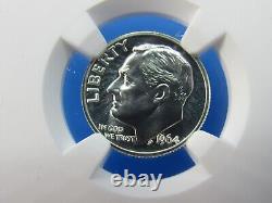 1964 P 5-Coin Year Set, Half Dollar. Quarter, Dime, Nickel, Cent NGC Pf 69