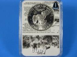 1971 to 1976 S 5-Coin Set, Silver Eisenhower Dollars NGC Pf 69 Ucam Tomaska Sig