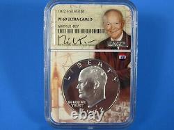1971 to 1976 S 6-Coin Set, Silver Eisenhower Dollars NGC Pf 69 Ucam Tomaska Sig