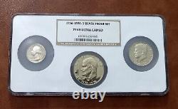 1976 U. S. Silver Coins Proof Set NGC PF 68 Ultra Cameo
