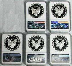 1986 2016 W Ngc Proof 69 Uc American Silver Eagles 28 Coin Set Please Read