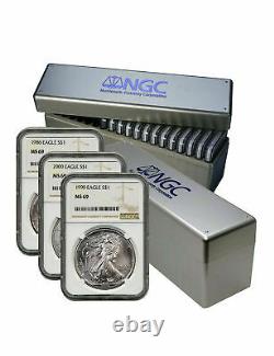 1986-2020 Silver Eagle Set NGC MS69 Complete (35 Coin Set)