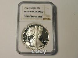 1986-S American Silver Eagle $1 Gem Proof PR69 NGC PF69 Ultra Cameo