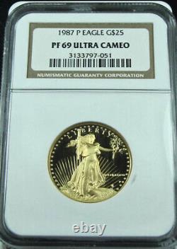 1987 P Eagle G$25 PF-69 Ultra Cameo