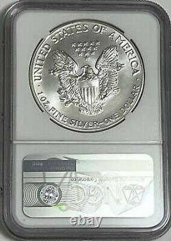 1987 (s) Ngc Ms70 $1 Silver Eagle 1 Oz Struck At San Francisco Trolley Label