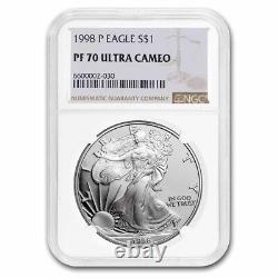 1998-P Proof Silver American Eagle PF-70 NGC SKU #34368