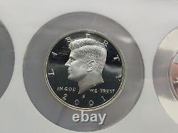 1999-2003 S Proof Silver Kennedy Half NGC Ultra Cameo Rare 5 Coin Big Slab