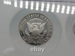 1999-2003 S Proof Silver Kennedy Half NGC Ultra Cameo Rare 5 Coin Big Slab