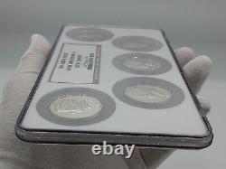 1999-2003 S Proof Silver Kennedy Half NGC Ultra Cameo Rare 5 Coin Big Slab