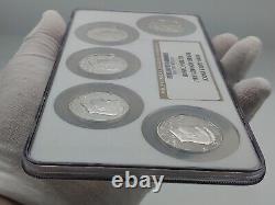 1999-2003 S Proof Silver Kennedy Half NGC Ultra Cameo Rare 5 Coin Big Slab